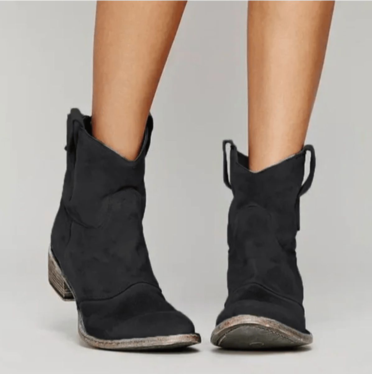 Charlotte Suede Boots - Black