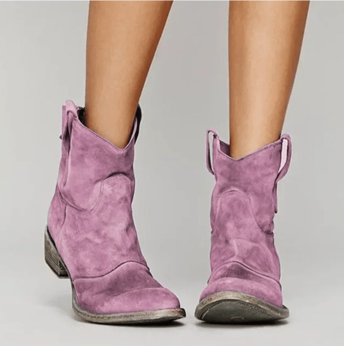 Charlotte Suede Boots - Pink