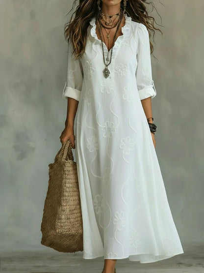 Bobbie™ Floral Maxi Dress - White
