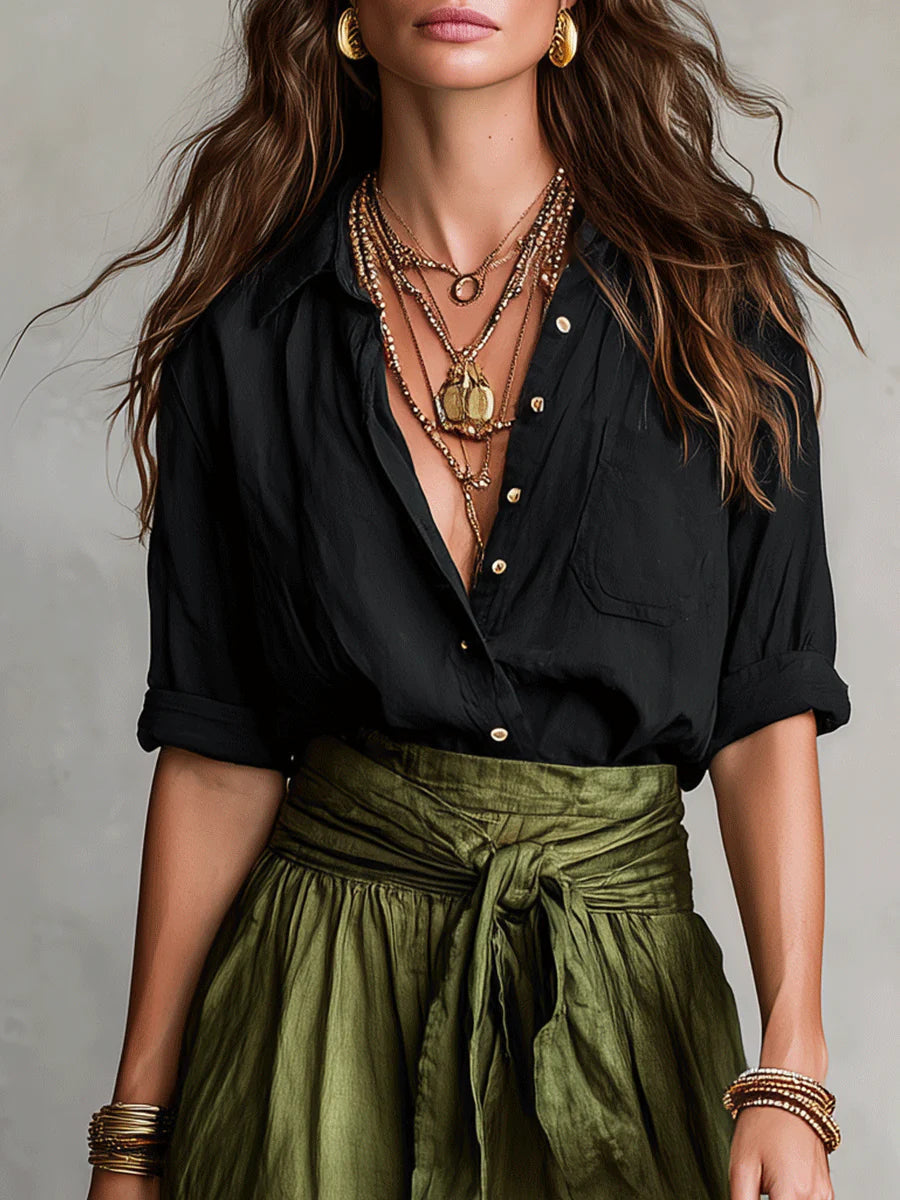 Sage™ Two-Piece Set - Black Green