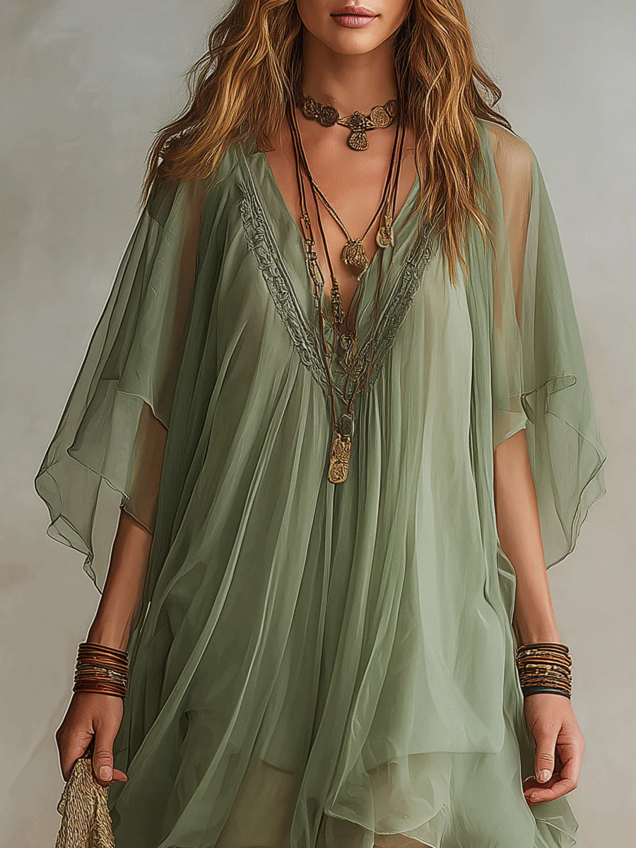 Colleen™ | Layered Boho Mini Dress