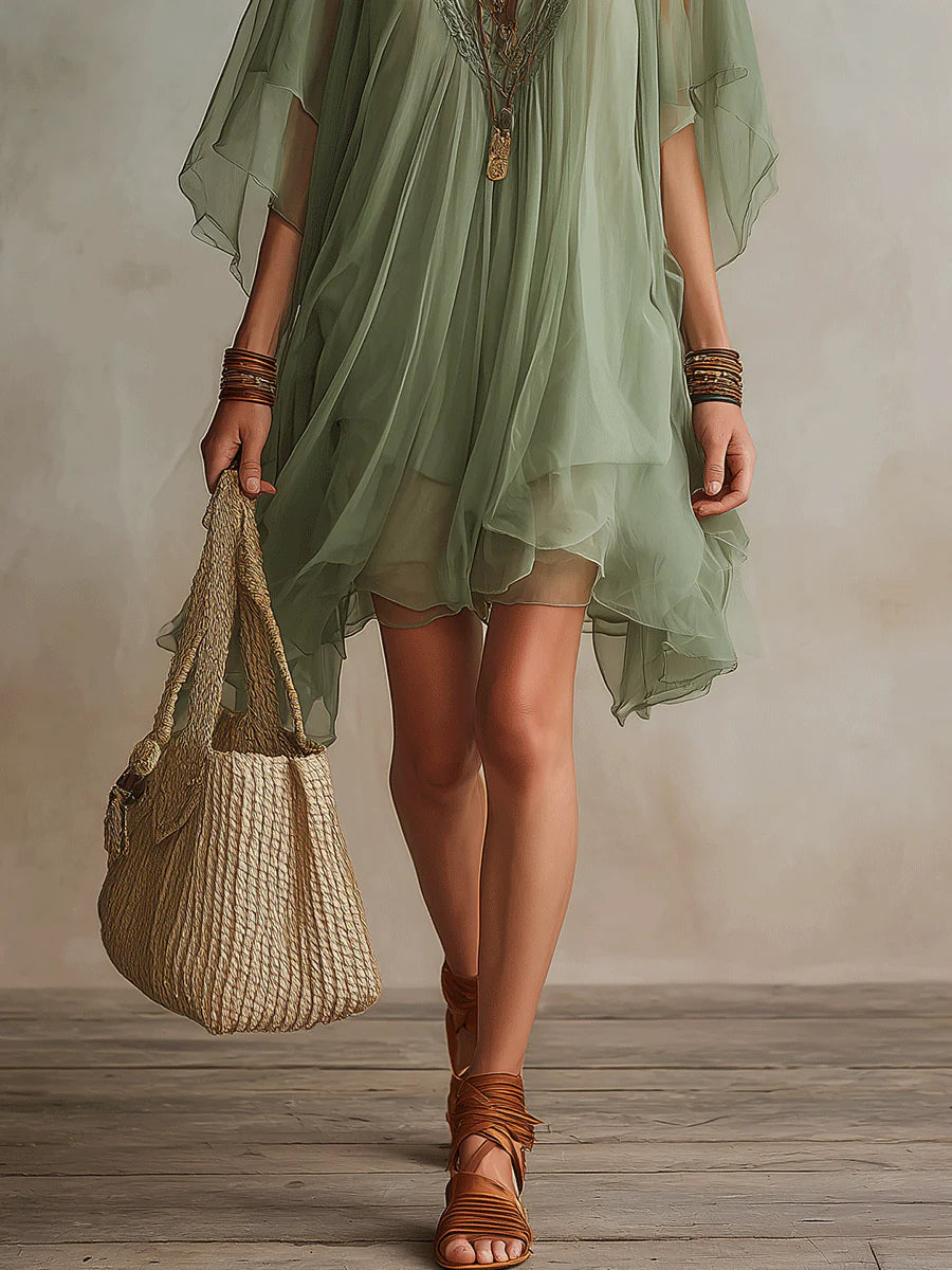 Colleen™ | Layered Boho Mini Dress