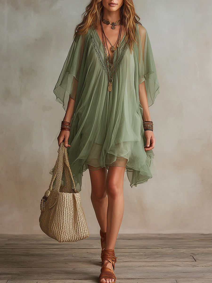 Colleen™ | Layered Boho Mini Dress