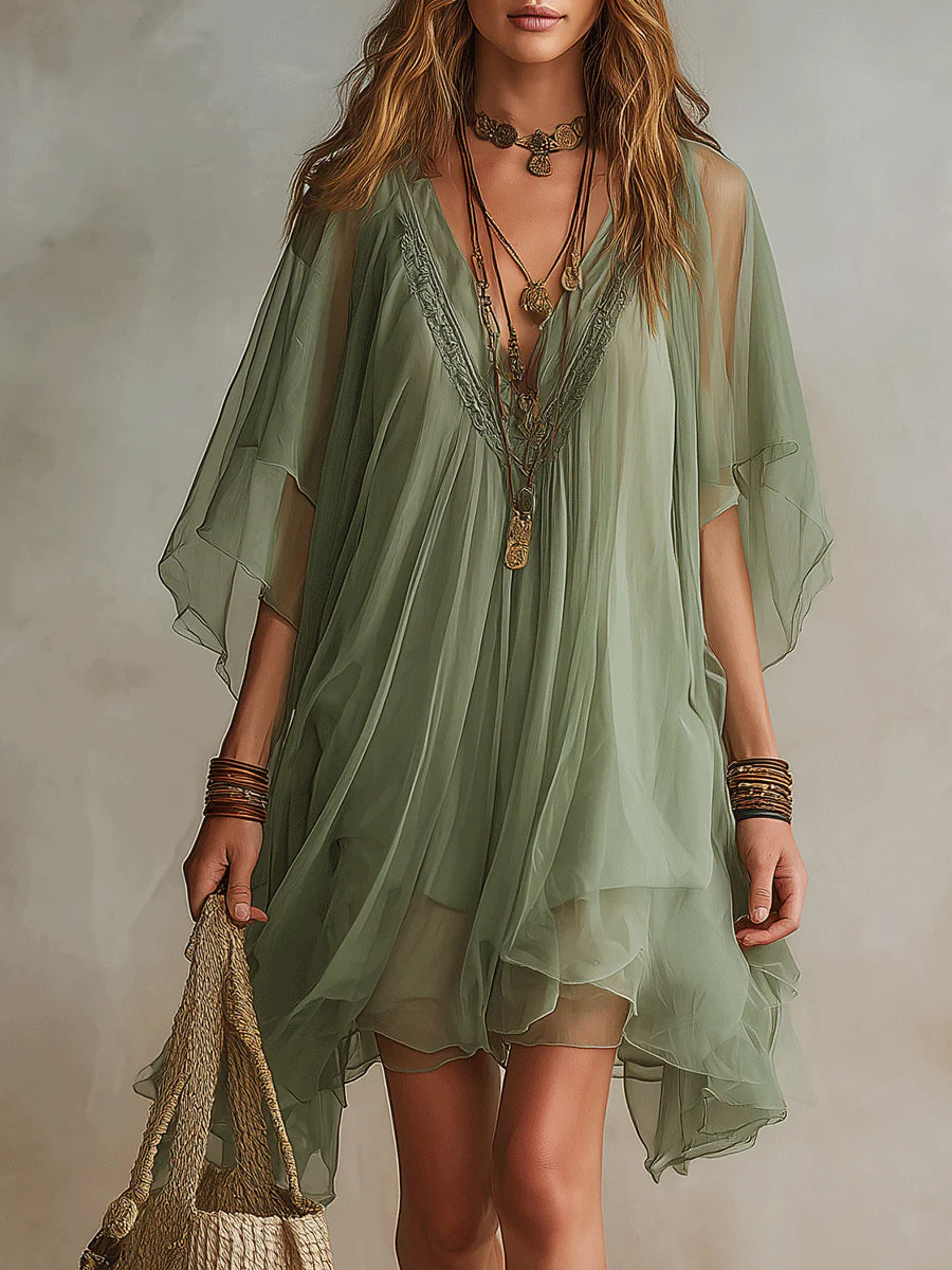 Colleen™ | Layered Boho Mini Dress