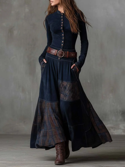 Fiona | Elegant Vintage Maxi Dress