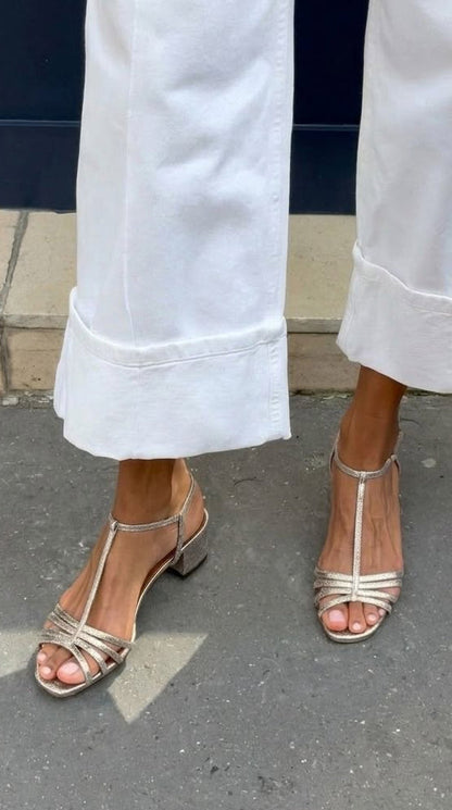Allegra™ Golden Sandals Everyday Elegance - Silver