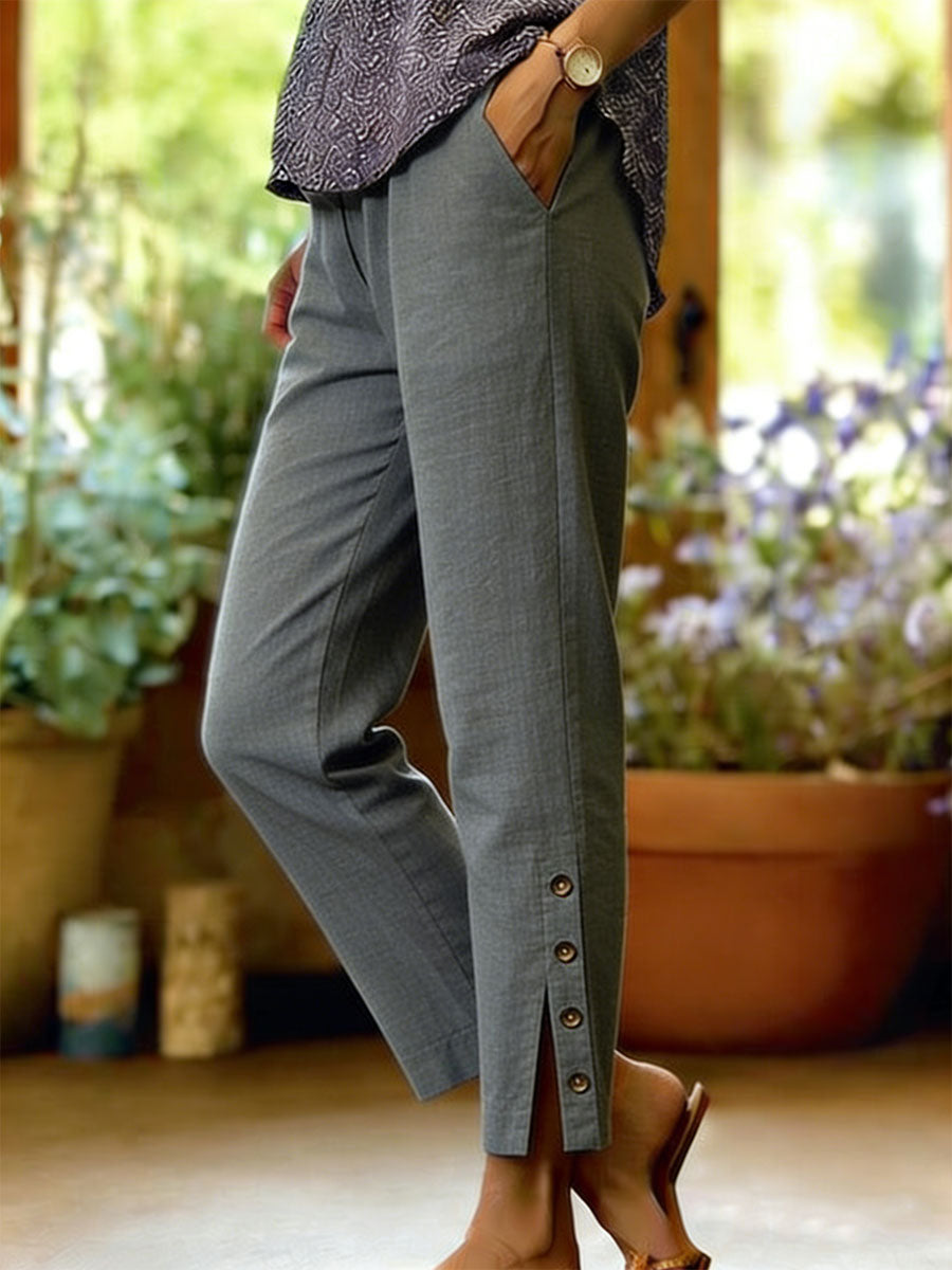 Firoxa Lightweight Comfortable Pants - Grey
