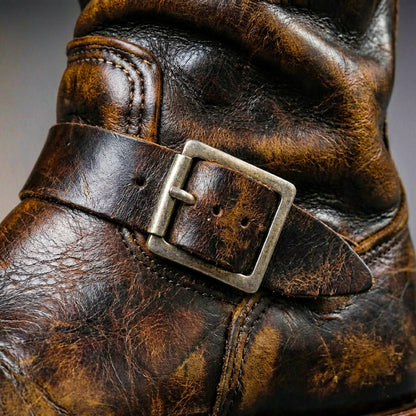 Daisy Vintage Faux Leather Boots detail