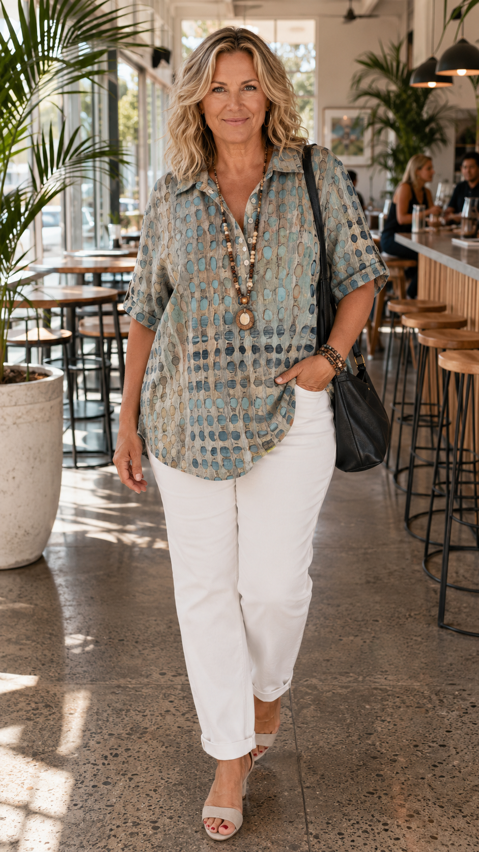 Melody Relaxed Comfort Top Green
