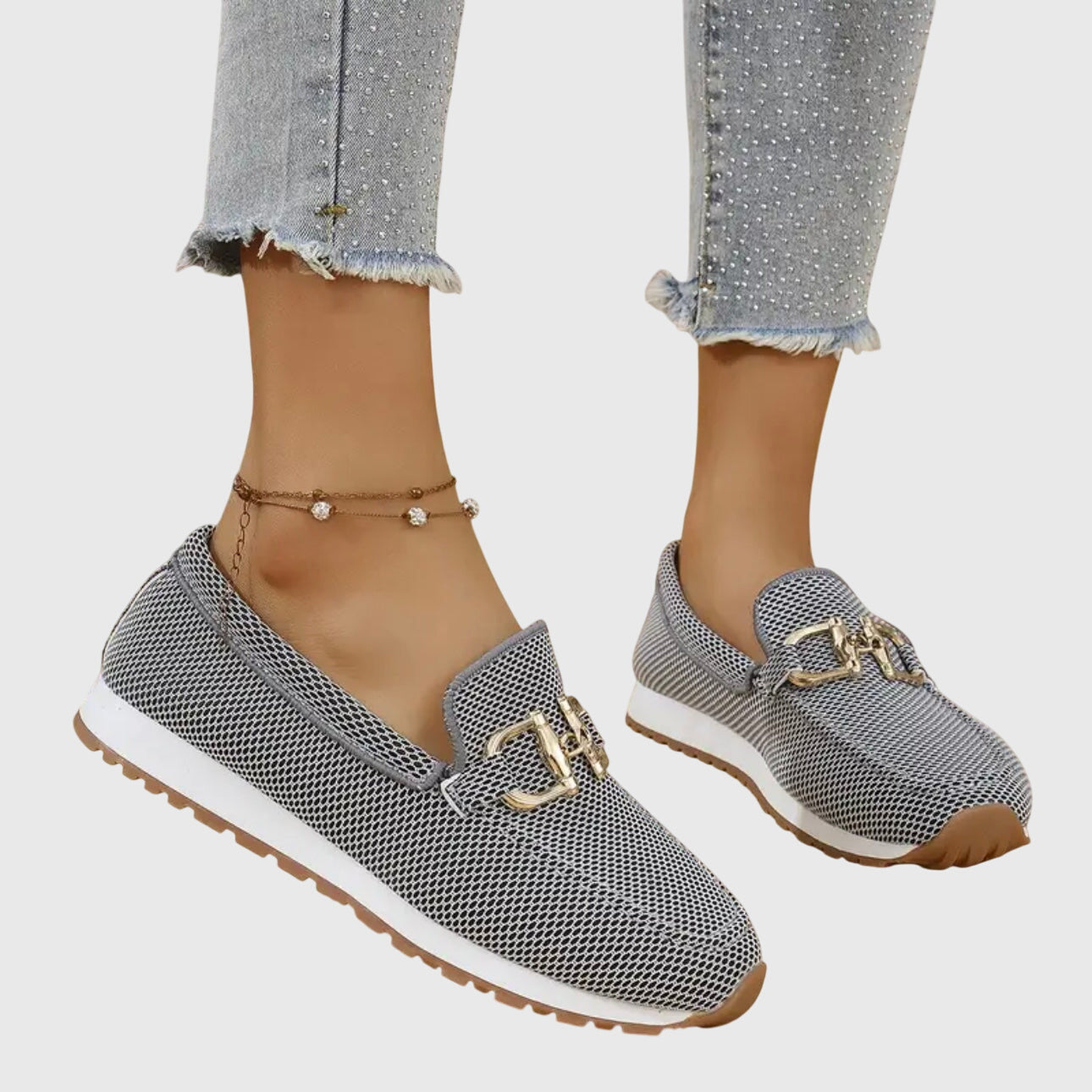 Lili™ Orthopedic Loafer Sneakers - Gray