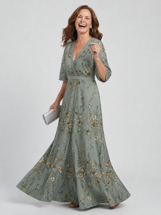 Selora™ Halter Bloom Flow Maxi Dress