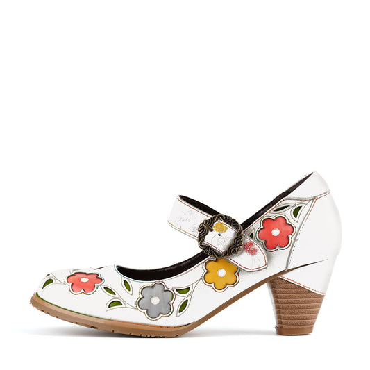 Retro Blossom Elegant Pumps