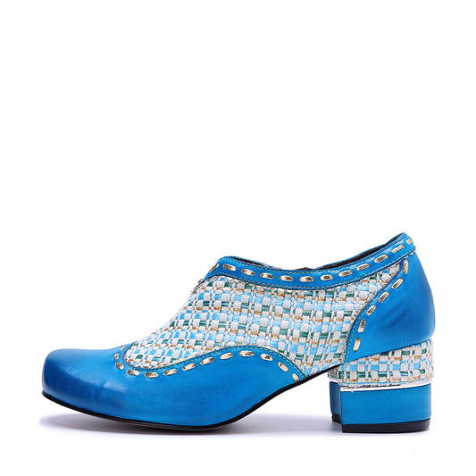 Handmade Leather Printed Comfy Frozen Pump