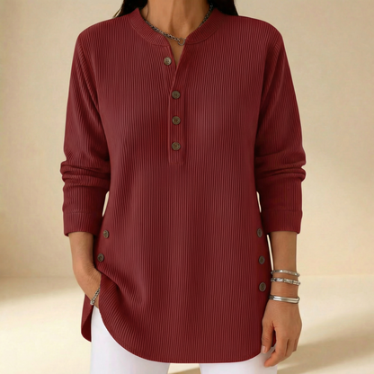 Laura Soft Knit Sweater - Burgundy
