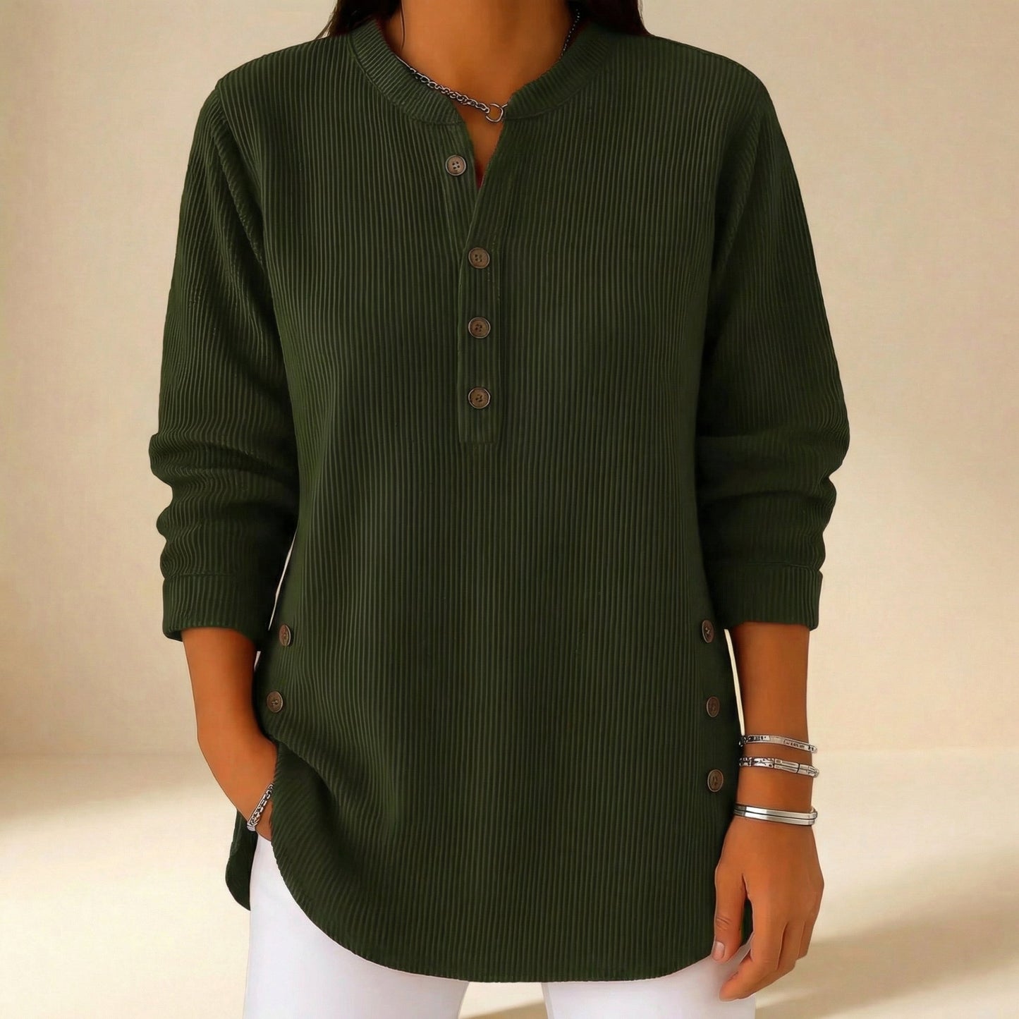 Laura Soft Knit Sweater - Dark Green