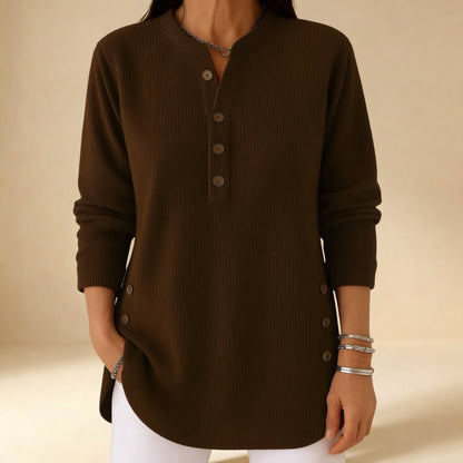 Laura Soft Knit Sweater - Dark Brown