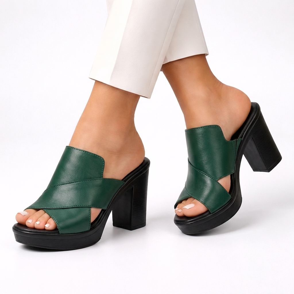 Darcy Elegant Sandals - Green