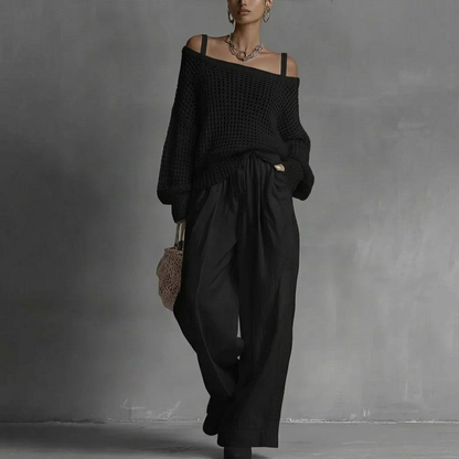 Claribel™ Elegant Two-Piece Set - Black