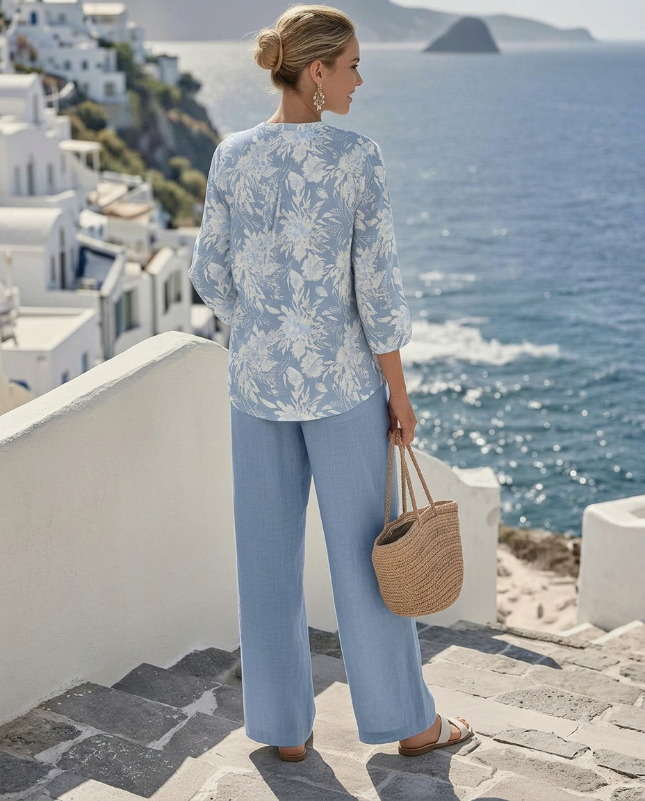 Deanna™ Elegant Floral Two-Piece Set styled