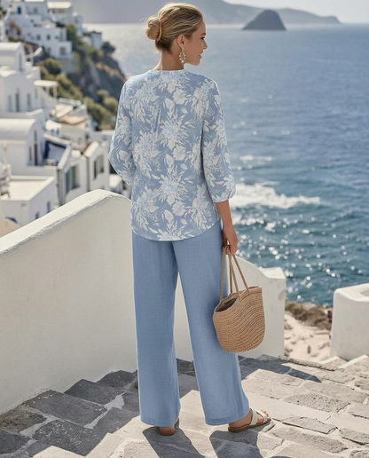 Deanna™ Elegant Floral Two-Piece Set styled
