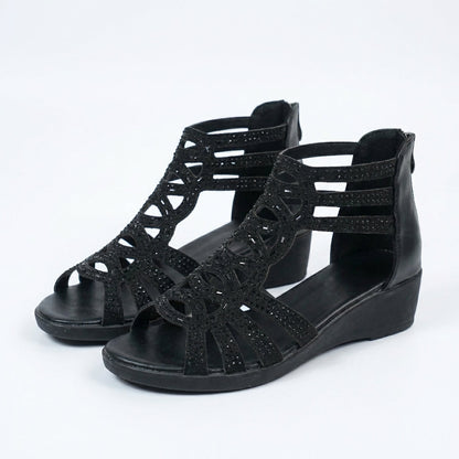 Denise Orthopedic Elegant Sandals - Black