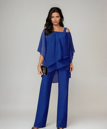 Mariella Two-Piece Layered Set - Blue