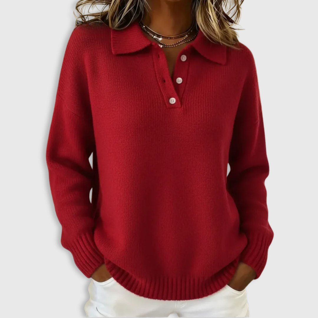 Margaret™ Cozy Comfort Jumper - Red