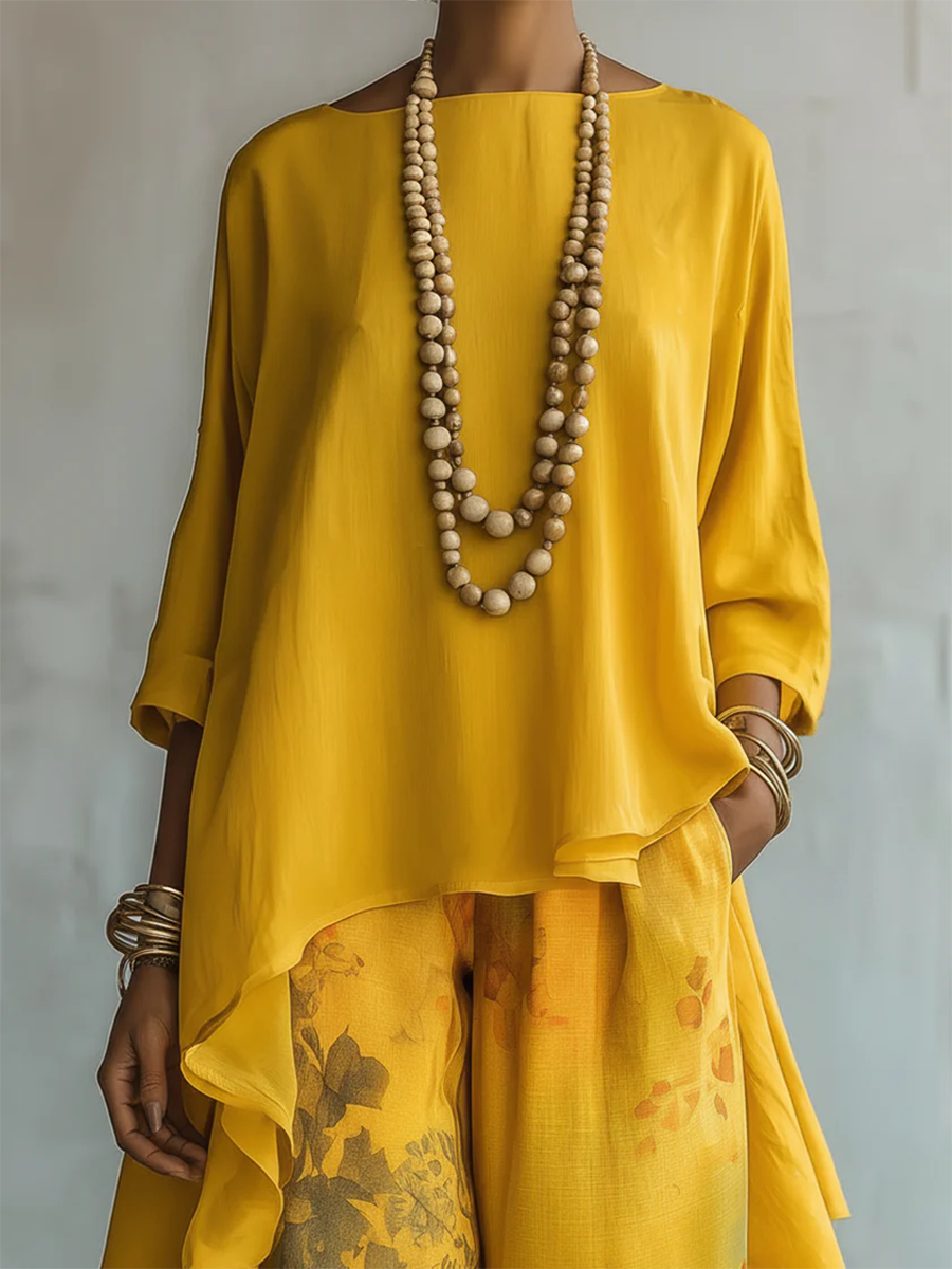 Fiora™ Sunlit Boho Two-Piece Set - Yellow detail