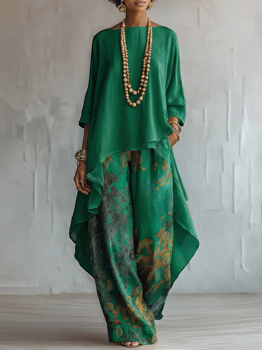 Fiora™ Sunlit Boho Two-Piece Set - Green