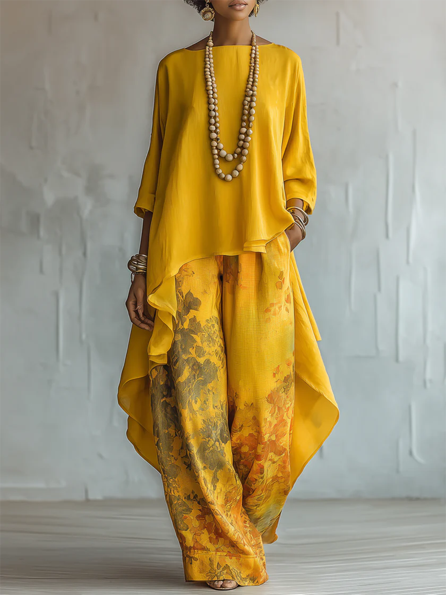 Fiora™ Sunlit Boho Two-Piece Set - Yellow