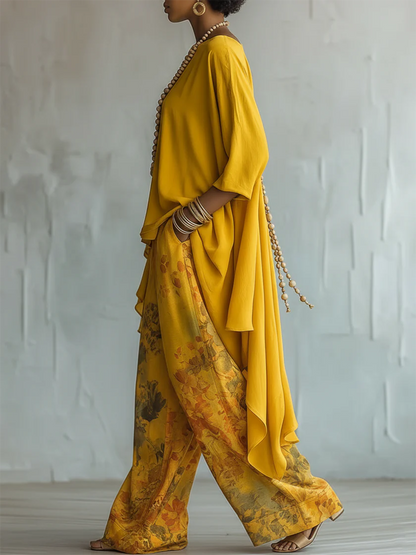 Fiora™ Sunlit Boho Two-Piece Set - Yellow styled