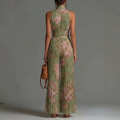 Isbel™ | Elegant Floral Wide-Leg Jumpsuit