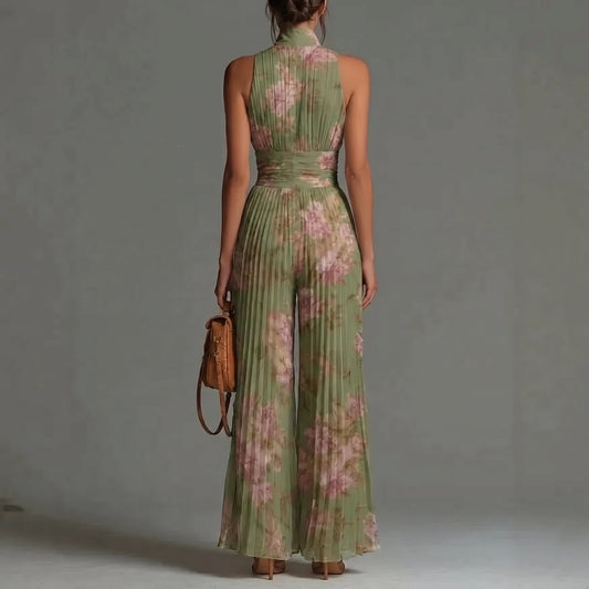 Isbel™ | Elegant Floral Wide-Leg Jumpsuit