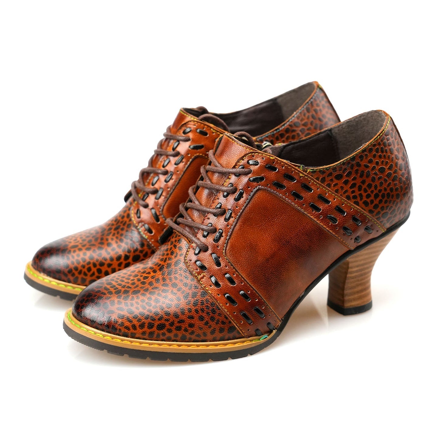 Handmade Vintage Elegance Leather Pumps