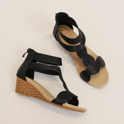 Colette™ | Bohemian Soft Wedge Sandals