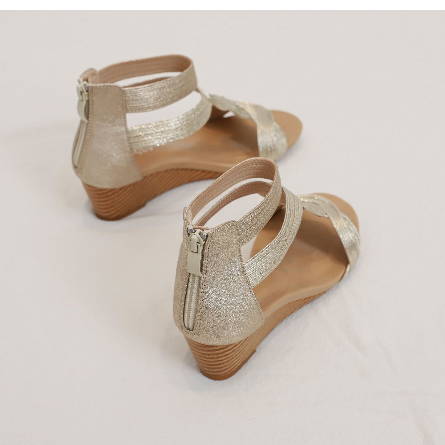 Colette™ | Bohemian Soft Wedge Sandals