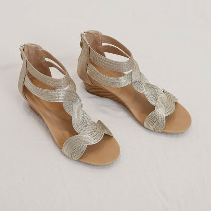 Colette™ | Bohemian Soft Wedge Sandals