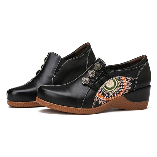 Isabelle™ | French Hand-Painted Leather Shoes