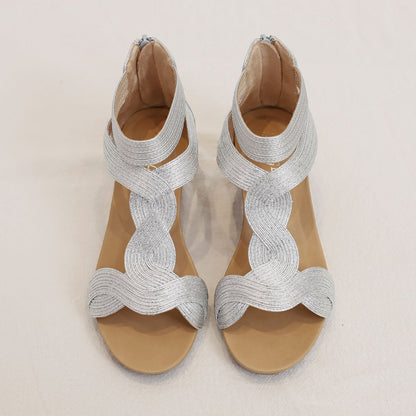 Colette™ | Bohemian Soft Wedge Sandals