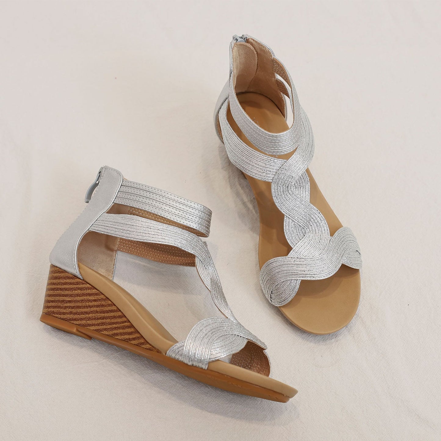 Colette™ | Bohemian Soft Wedge Sandals