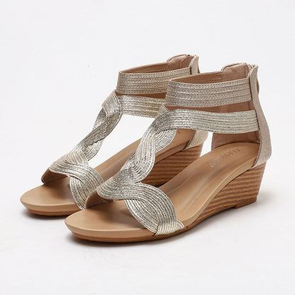 Colette™ | Bohemian Soft Wedge Sandals