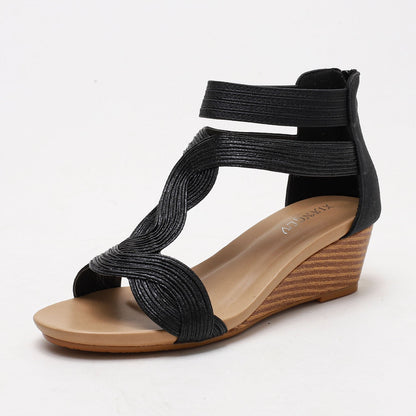 Colette™ | Bohemian Soft Wedge Sandals