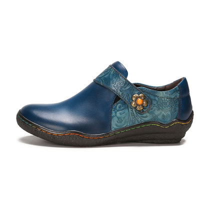 Vintage Genuine Leather Comfy Flat Shoes