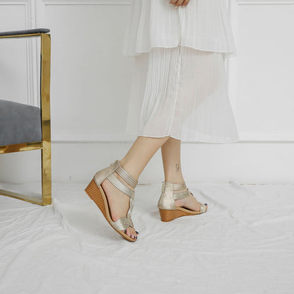 Colette™ | Bohemian Soft Wedge Sandals