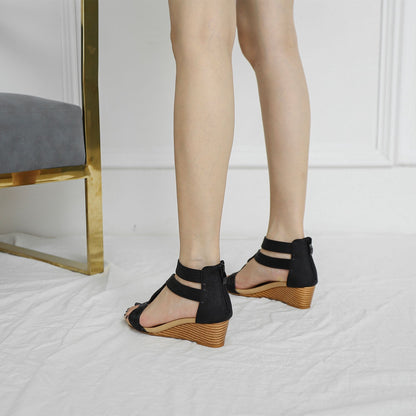 Colette™ | Bohemian Soft Wedge Sandals