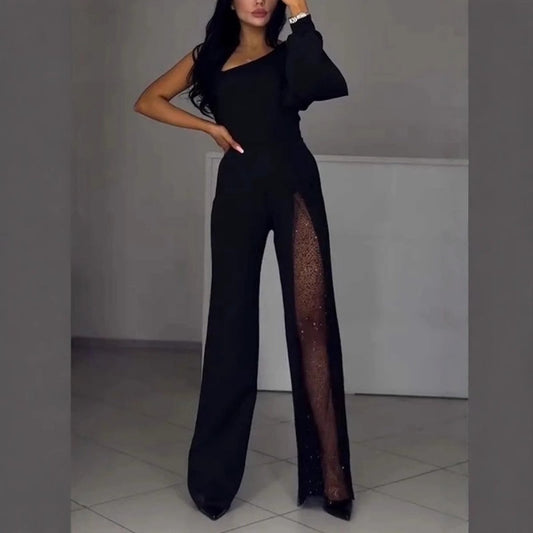Ally™ One-Shoulder Flared Short Romper | Stylish Summer Romper