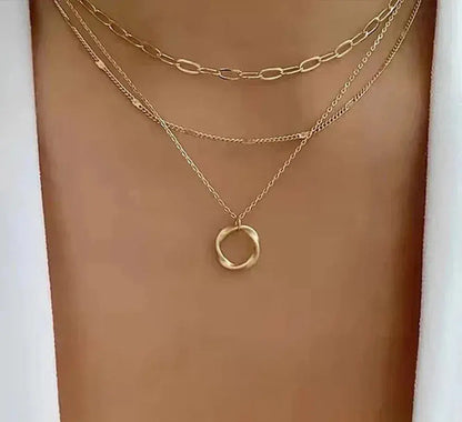 Sabrina™ Layered Gold Pendant Necklace