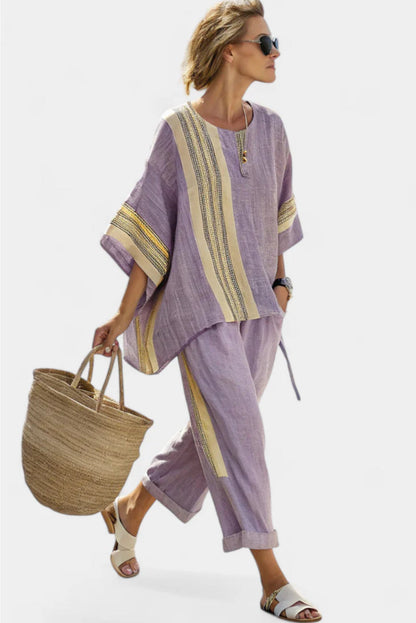 Vivanya Elegant Two-Piece Set - Purple